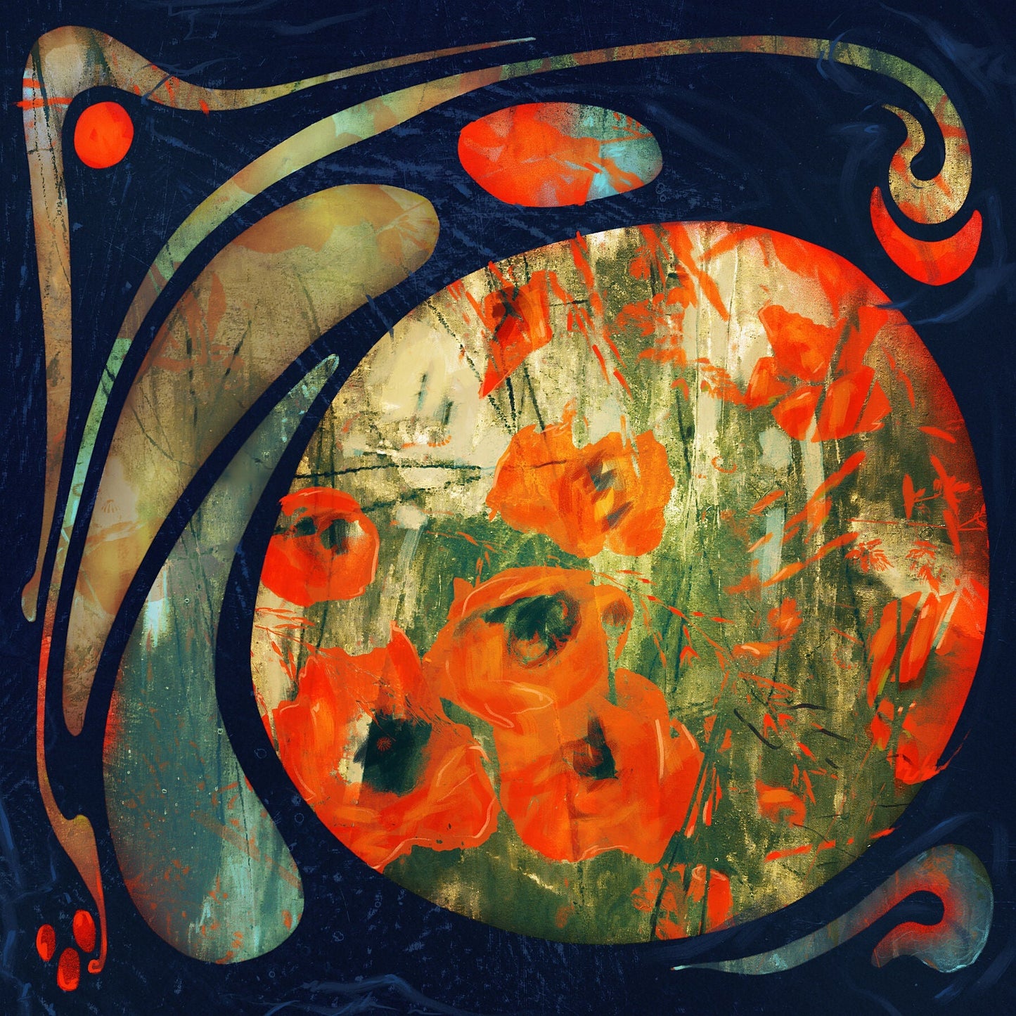 contemporary abstract art nouveau
